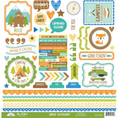 Doodlebug Great Outdoors Sticker - This & That
